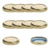 Blueseal Deckel|Twist-Off-Deckel|TO  48 gold past. BLUESEAL, 10 Stück