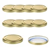 Blueseal Deckel|Twist-Off-Deckel|TO  82 gold past. BLUESEAL, 10 Stück