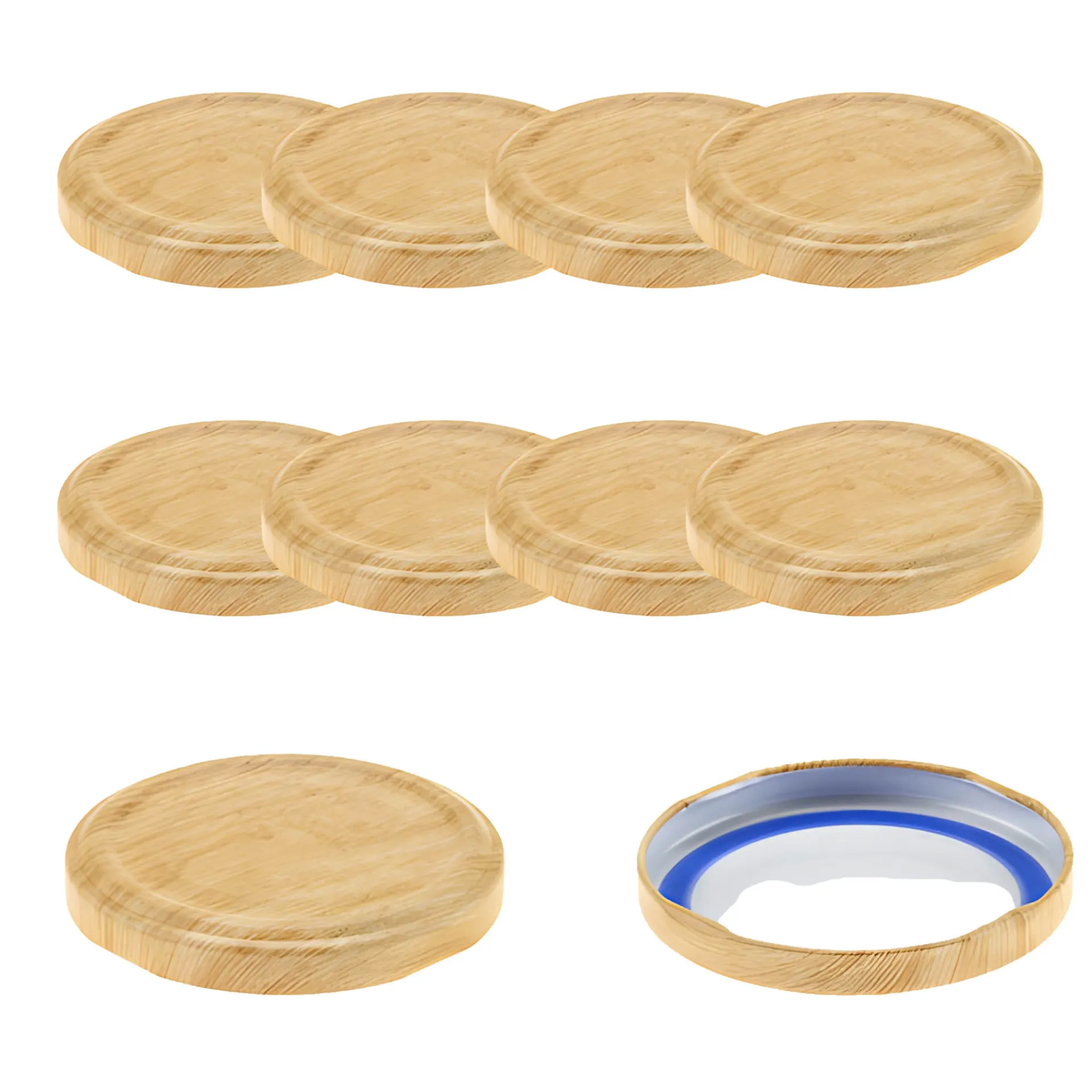 Pesto|Blueseal Deckel|TO 66 Holzdekor matt past. BLUESEAL, 10 Stück