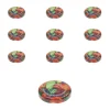 Twist-Off-Deckel|Twist-Off-Deckel|TO  48 Obstdekor past. mit Button, 10 Stück