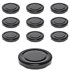 Twist-Off-Deckel|Twist-Off-Deckel|TO  58 schwarz past., 10 Stück