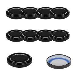 Pesto|Blueseal Deckel|TO  53 schwarz past. BLUESEAL, 10 Stück