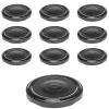Twist-Off-Deckel|Twist-Off-Deckel|TO  66 schwarz past. mit Button, 10 Stück