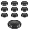 Twist-Off-Deckel|Twist-Off-Deckel|TO 58 schwarz past. mit Button, 10 Stück