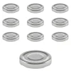 Twist-Off-Deckel|Twist-Off-Deckel|TO  53 silber past., 10 Stück