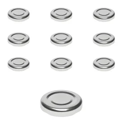 Twist-Off-Deckel|Twist-Off-Deckel|TO  38 silber past., 10 Stück