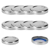 Blueseal Deckel|Twist-Off-Deckel|TO 43 silber past. BLUESEAL, 10 Stück