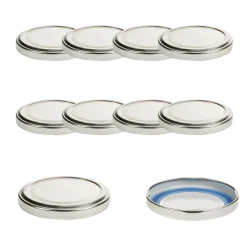 Blueseal Deckel|Twist-Off-Deckel|TO  66 silber past. BLUESEAL, 10 Stück