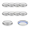 Blueseal Deckel|Twist-Off-Deckel|TO  63 silber past. mit Button BLUESEAL, 10 Stück