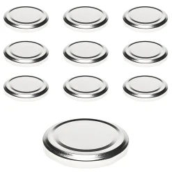 Twist-Off-Deckel|Twist-Off-Deckel|TO  66 silber ster., 10 Stück