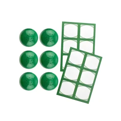 Gewürze Und Kräuter|Gewürzmühlen, Streuverschlüsse|TO 38 Streuerkappe 6er plus 12 Etiketten, grün
