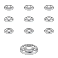 Feiern Und Feste|Picknick-Zubehör|TO 43 Trinkhalmdeckel silber, Loch Ø 13 mm, 10 Stück