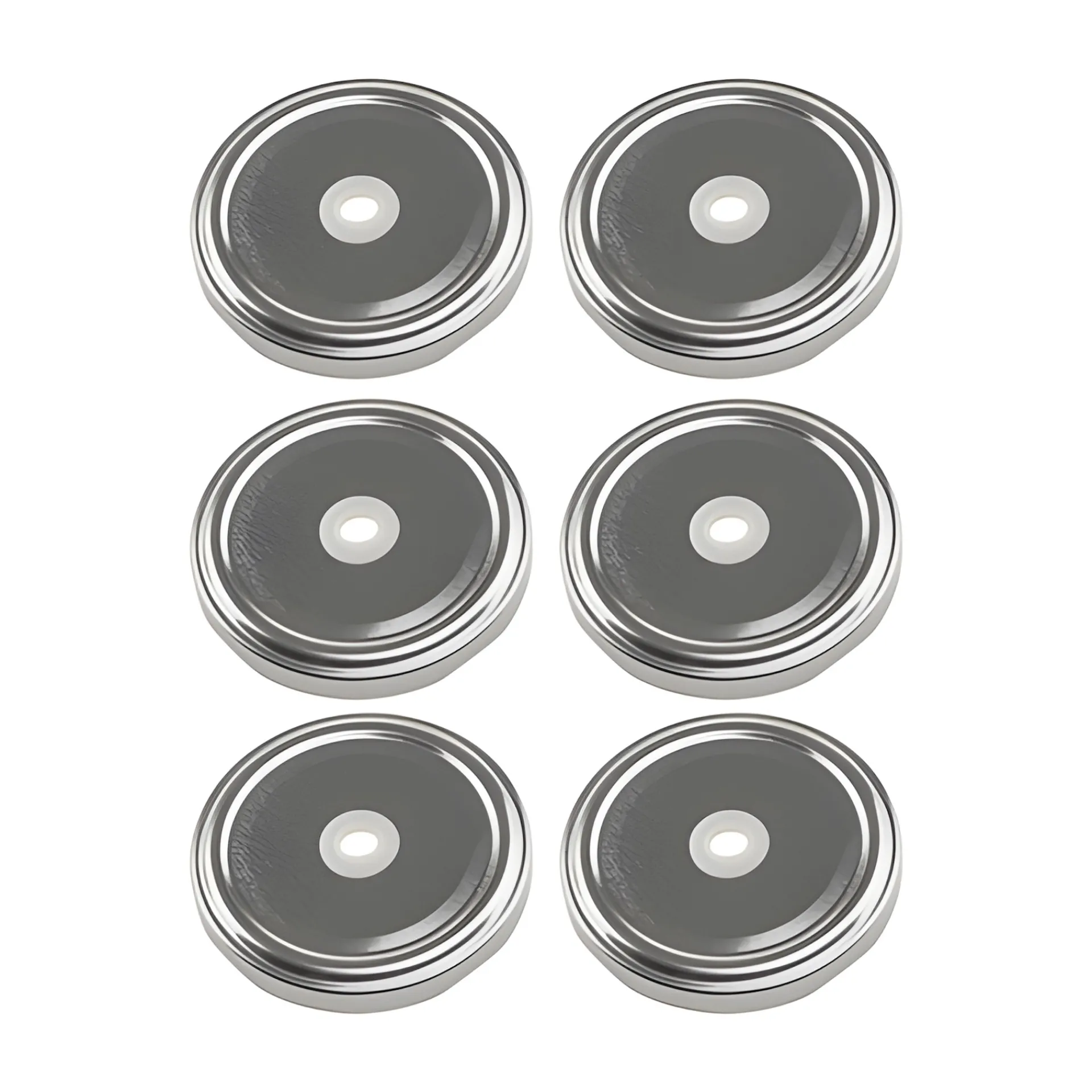 Feiern Und Feste|Trinkhalmdeckel|TO 63 Trinkhalmdeckel silber, Loch Ø 8 mm, 6 Stück