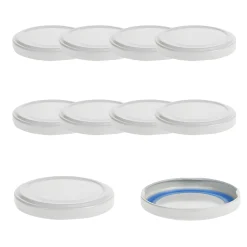 Blueseal Deckel|Twist-Off-Deckel|TO  70 weiß für Kaltabfüllung BLUESEAL, 10 Stück