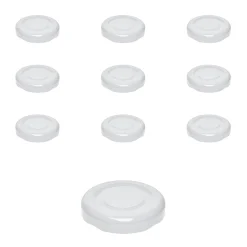 Twist-Off-Deckel|Twist-Off-Deckel|TO  38 weiß past., 10 Stück