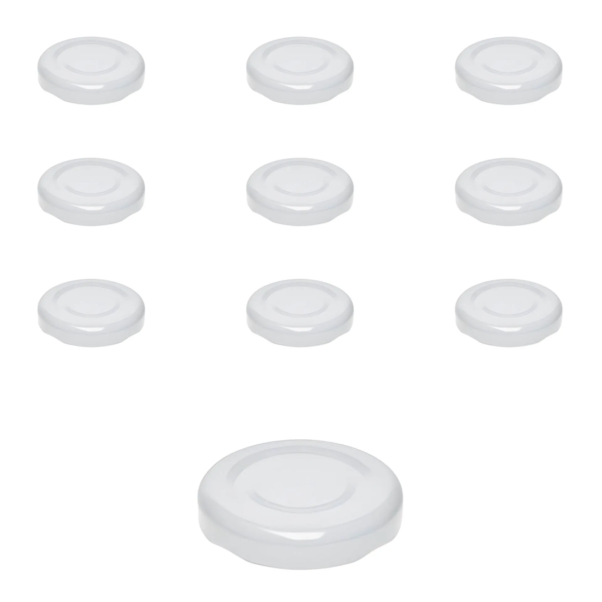 Twist-Off-Deckel|Twist-Off-Deckel|TO 38 weiß past., 10 Stück