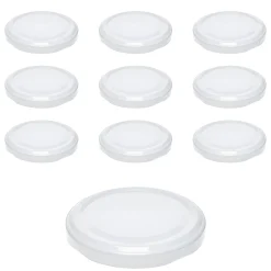 Twist-Off-Deckel|Twist-Off-Deckel|TO  66 weiß past., 10 Stück