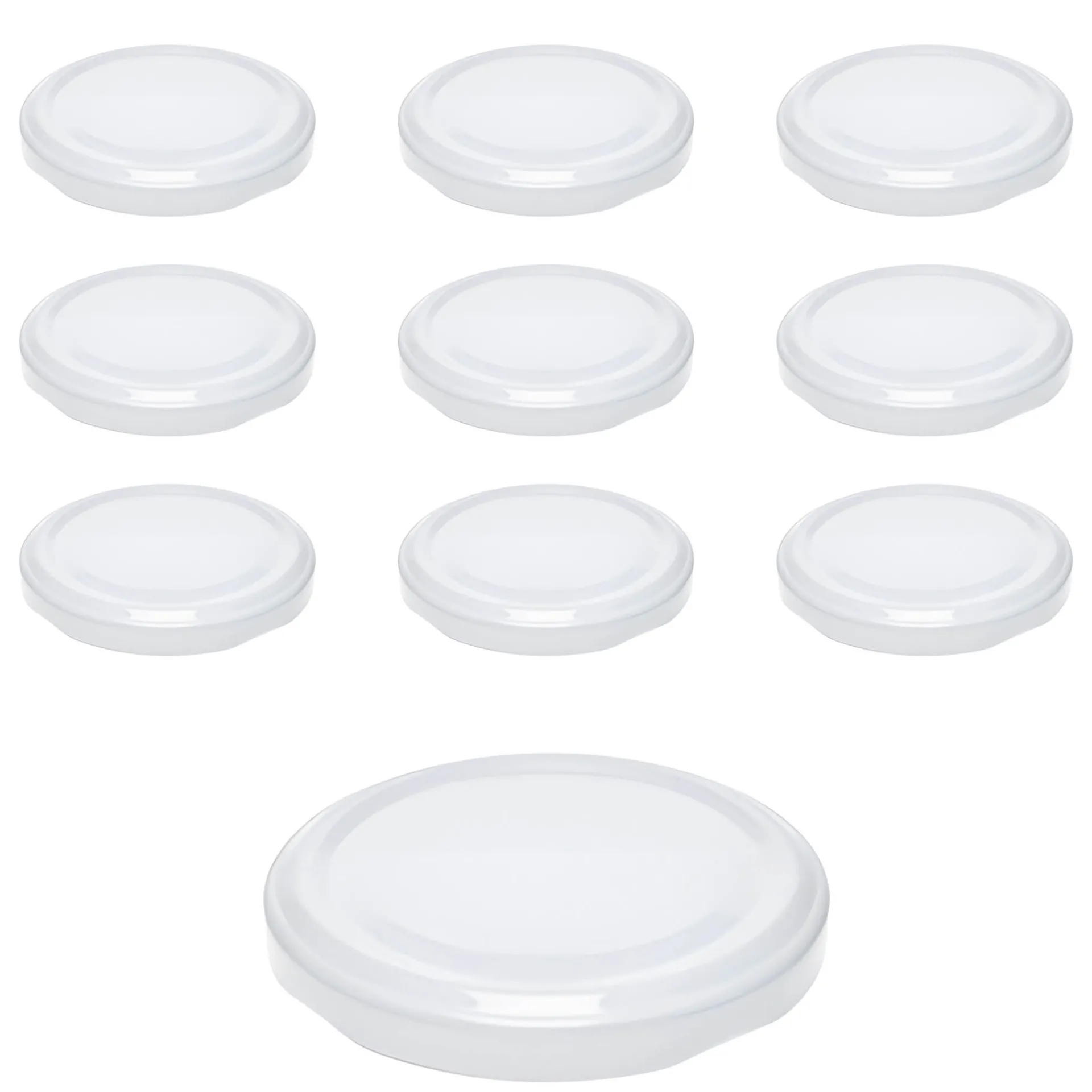 Twist-Off-Deckel|Twist-Off-Deckel|TO 66 weiß past., 10 Stück