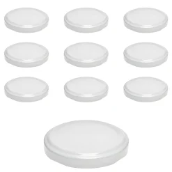 Twist-Off-Deckel|Twist-Off-Deckel|TO  58 weiß past., 10 Stück