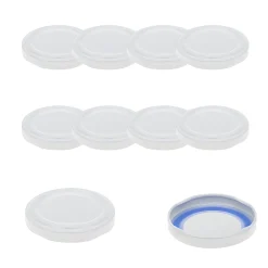 Blueseal Deckel|Twist-Off-Deckel|TO  53 weiß past. BLUESEAL, 10 Stück