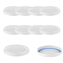 Blueseal Deckel|Twist-Off-Deckel|TO  82 weiß past. BLUESEAL, 10 Stück