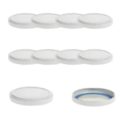 Blueseal Deckel|Twist-Off-Deckel|TO  63 weiß past. BLUESEAL, 10 Stück