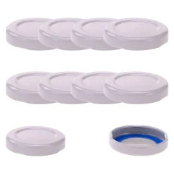 Blueseal Deckel|Twist-Off-Deckel|TO 43 weiß past. BLUESEAL, 10 Stück