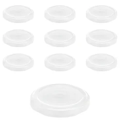 Twist-Off-Deckel|Twist-Off-Deckel|TO  58 weiß past. mit Button, 10 Stück