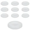 Twist-Off-Deckel|Twist-Off-Deckel|TO  53 weiß past. mit Button, 10 Stück