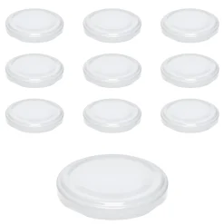 Twist-Off-Deckel|TO  63 weiß ster., 10 Stück