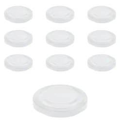 Twist-Off-Deckel|Twist-Off-Deckel|TO  53 weiß ster., 10 Stück