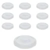 Twist-Off-Deckel|Twist-Off-Deckel|TO  53 weiß ster. mit Button, 10 Stück