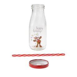 Feiern Und Feste|Winter|Trinkhalmflasche 'Rentier' 300 ml