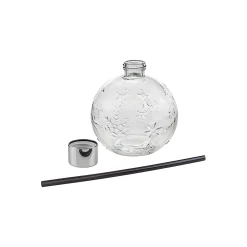 Feiern Und Feste|Winter|Trinkhalmglas 'Kugel' mit Schneeflocken 400 ml