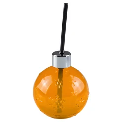 Feiern Und Feste|Winter|Trinkhalmglas 'Kugel' mit Schneeflocken 400 ml