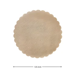 Deckchen|Deckchen-Sets|Vliesdeckchen Ø 135 mm natur, 100 Stück