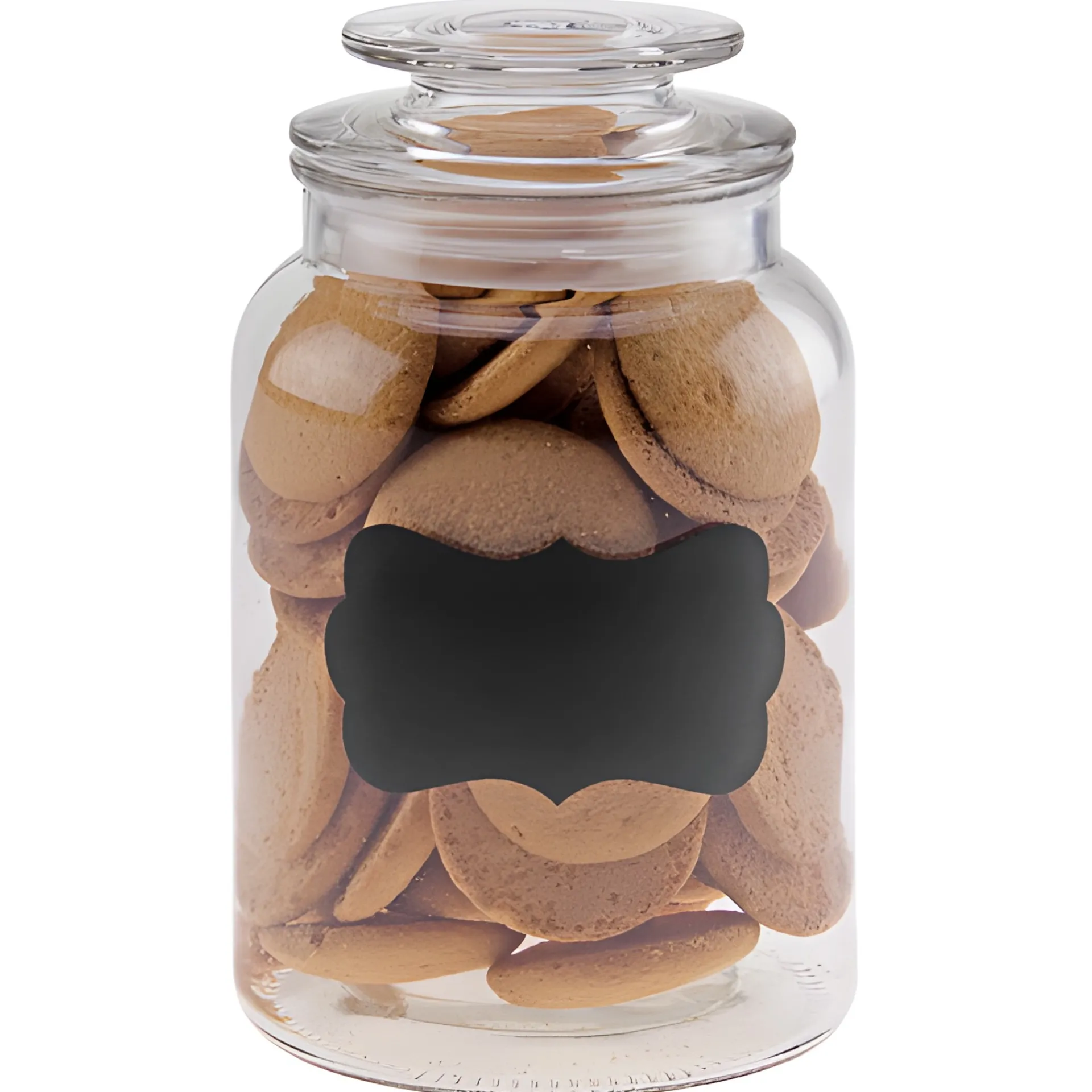 Gläser-Sets|Komplett-Sets|Vorratsglas 1200 ml beschreibbar mit Glasdeckel, 4er Pack