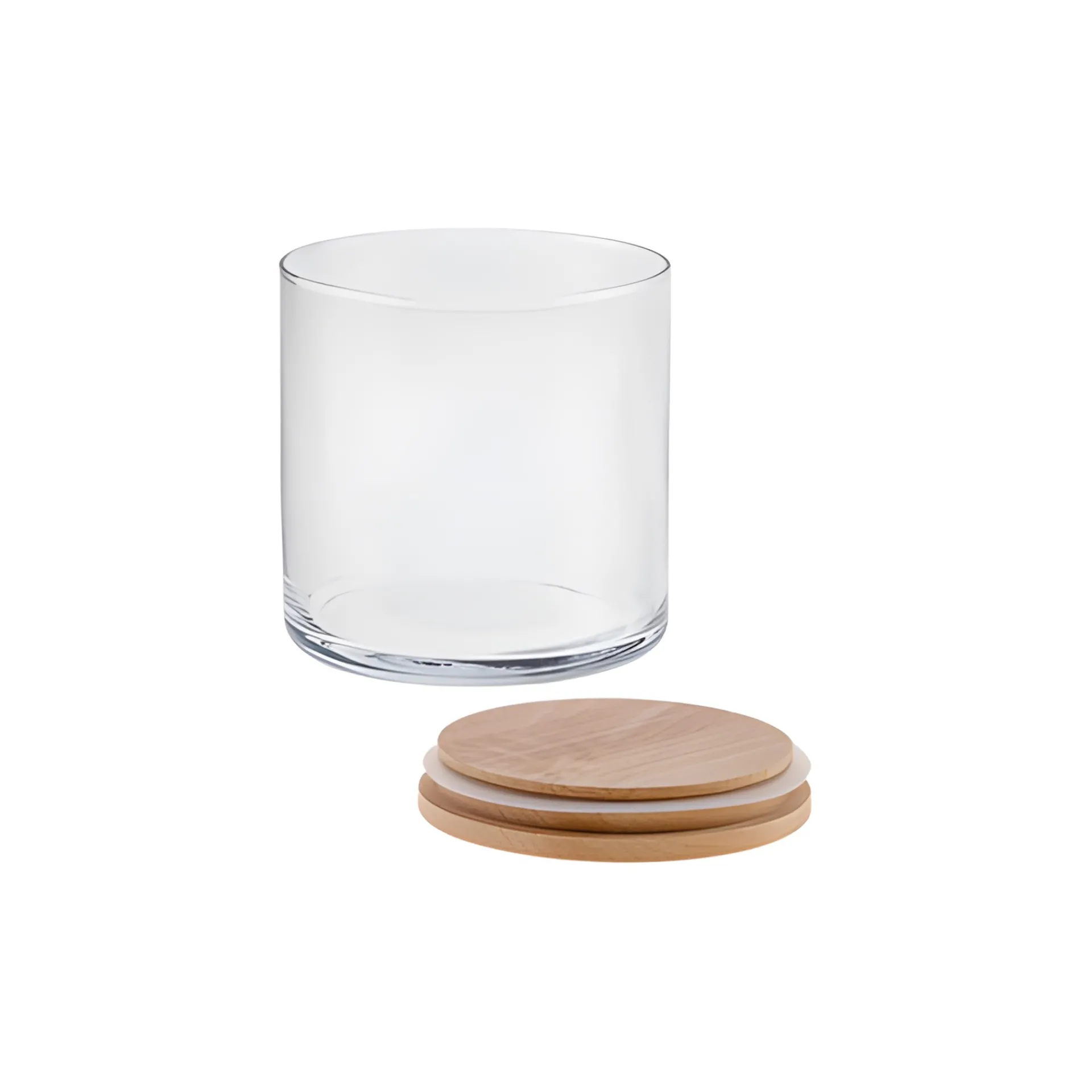 Aufbewahren|Gläser Ab 500 Ml|Vorratsglas 'Inga' 530 ml mit Holzdeckel