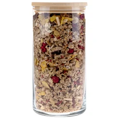 Aufbewahren|Mehl, Nudeln Und Reis|Vorratsglas 'Inga' 1210 ml mit Holzdeckel