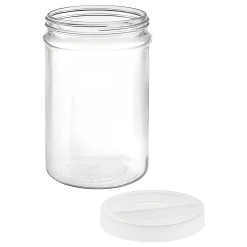Fermentiergläser & Zubehör|Aufbewahren|Vorratsglas 'Ortes' 5 Liter mit Schraubdeckel weiß