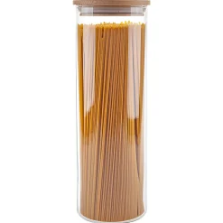 Aufbewahren|Mehl, Nudeln Und Reis|Vorratsglas Simax 2 Liter mit Holzdeckel