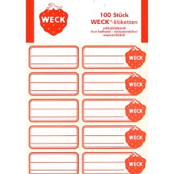 Etiketten Zum Beschriften|Weck-Zubehör|WECK-Etiketten - 100 Stück