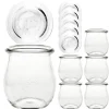 Giveaways|Picknick-Zubehör|WECK-Mini-Tulpenglas 220 ml + Glasdeckel, 6er Set