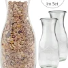 Grillparty|Glaskaraffen Und Kannen|WECK-Saftflasche 530 ml mit Holzdeckel, 3er Set