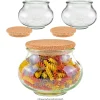 Aufbewahren|Weck-Sets|WECK-Schmuckglas 1062 ml mit Pilzkorken, 3er Set