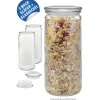 Aufbewahren|Weck-Sets|WECK-Zylinderglas 1040 ml mit Glasdeckel, 3er Set