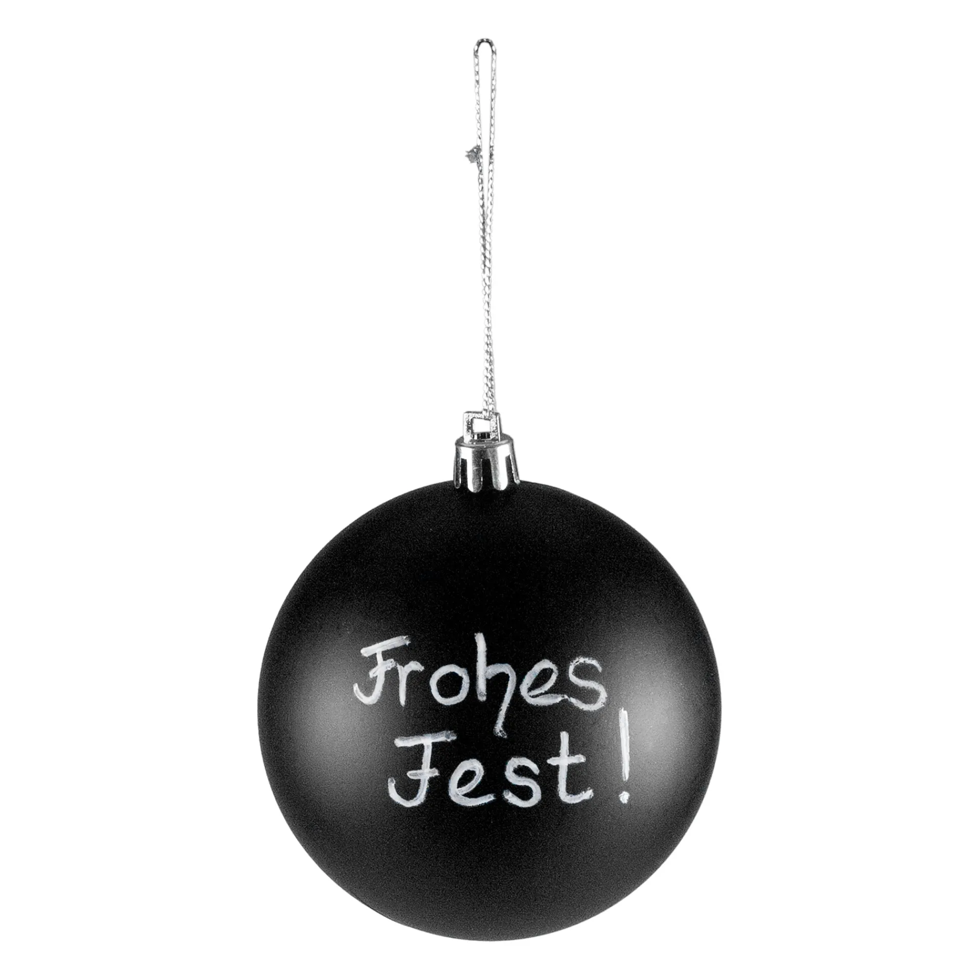 Basteln|Deko|Weihnachtskugel 'Tafel' zum Beschriften, Ø 8 cm