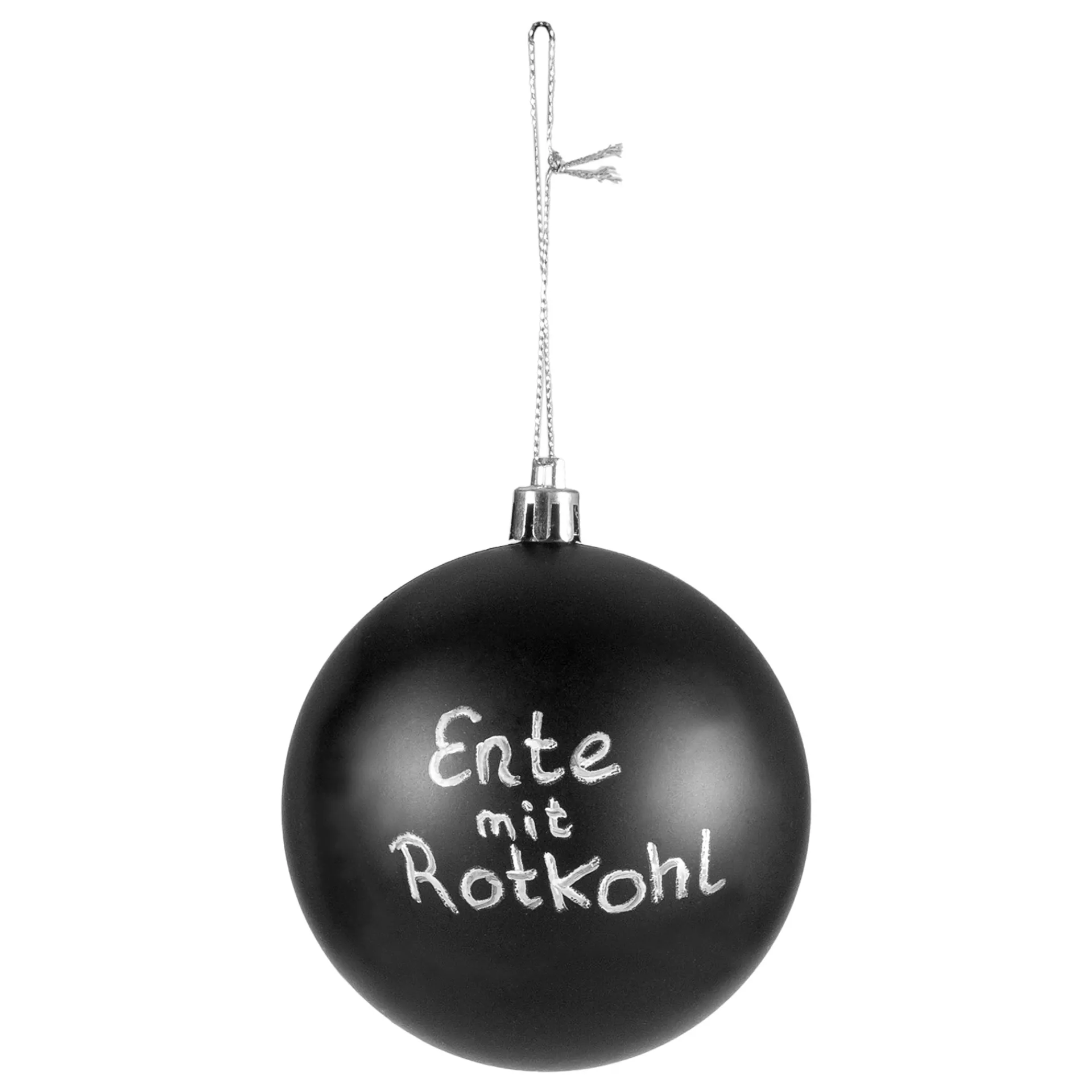 Basteln|Deko|Weihnachtskugel 'Tafel' zum Beschriften, Ø 8 cm