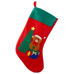 Verpackungen|Weihnachtssocke zum Anhängen aus Filz, 25 x 40 cm